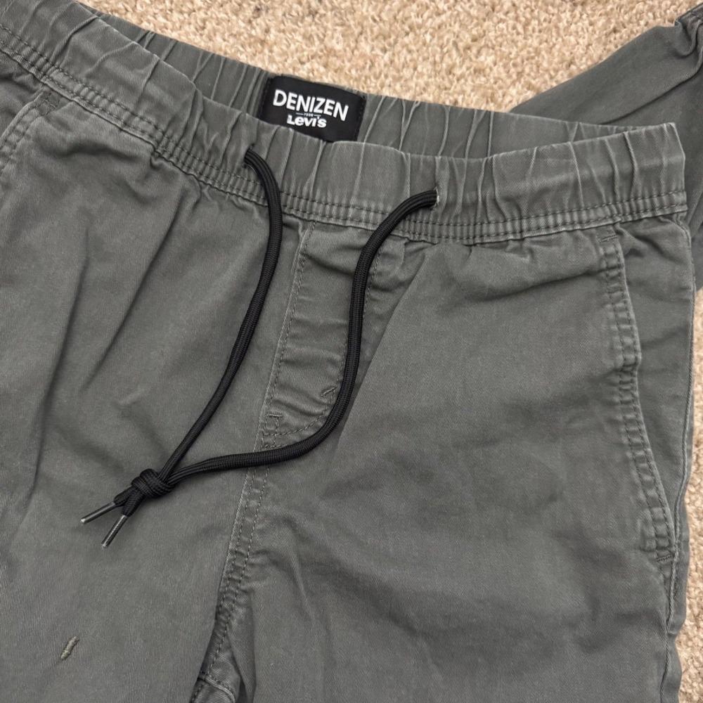 Denizen from Levis Mens Jogger Pants Olive Green Elastic Waist Stretch Size XS